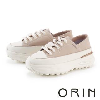 【ORIN】愛心飾釦後踩兩穿厚底休閒鞋(粉色)