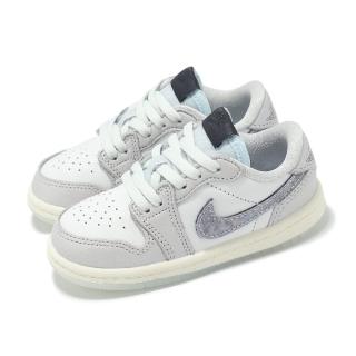 【NIKE 耐吉】童鞋 Air Jordan 1 Low OG TD 小童 學步鞋 CNY 新年 蛇年 AJ1 灰(HF3206-100)