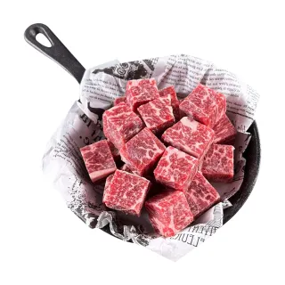 【勝崎生鮮】美國9+和州牛黃金骰子牛8包組(150公克±10% / 1包)