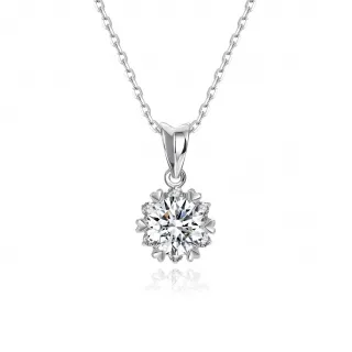 【蘇菲亞珠寶】1.00克拉 FVVS1 費洛拉 PT950鉑金 鑽石項鍊