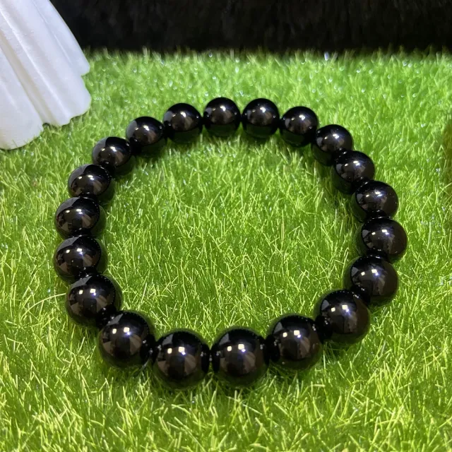 【Cozy 世界水晶原礦與茶】黑曜石 12mm 81-2(具有招財旺運的能量)