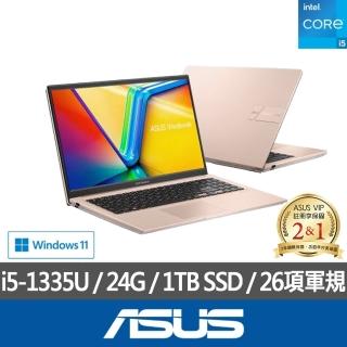 【ASUS 華碩】特仕版 15.6吋輕薄筆電(VivoBook X1504VA/i5-1335U/8G/改裝1TB SSD/Win11/+16G記憶體)