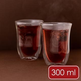 【LaCafetiere】雙層玻璃杯2入 300ml / 水杯 茶杯 咖啡杯 優格杯 義式咖啡杯 雙層隔熱杯 母親節禮物