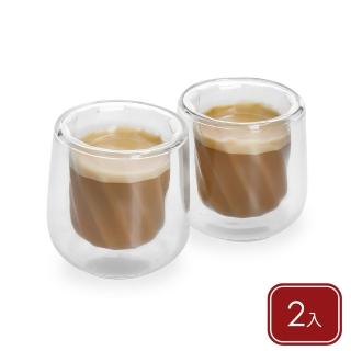 【LaCafetiere】Siena雙層玻璃杯2入 螺旋135ml / 雙層隔熱杯 雙層咖啡杯