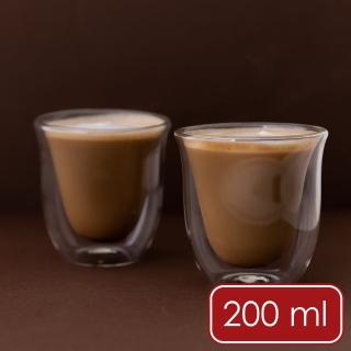 【LaCafetiere】雙層玻璃杯2入 200ml / 水杯 茶杯 咖啡杯 優格杯 義式咖啡杯 雙層隔熱杯 母親節禮物