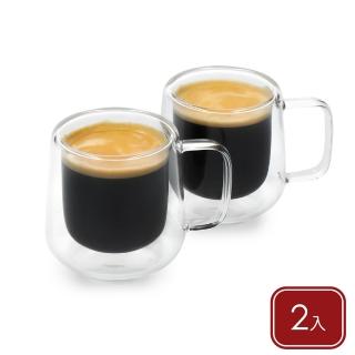 【LaCafetiere】Siena雙層玻璃濃縮咖啡馬克杯2入 100ml / 雙層隔熱杯 雙層咖啡杯