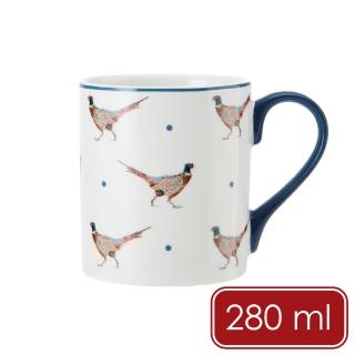 【MIKASA】瓷製馬克杯 雉雞280ml / 水杯 茶杯 咖啡杯 動物圖案 手繪風格 母親節禮物