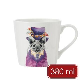 【MIKASA】Tipperleyhill瓷製馬克杯 紳士鼠380ml / 水杯 茶杯 咖啡杯 動物圖案 手繪風格 母親節禮物