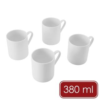 【MIKASA】Egret白瓷馬克杯4入 380ml / 水杯 茶杯 咖啡杯 母親節禮物