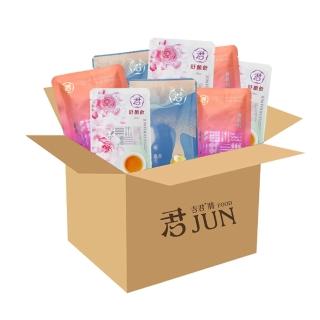 【JUN FOOD 吉君將】綜合滴雞精常溫1箱X30入X60ml環保無盒(原味10包*美國花旗參10包*舒顏飲10包)