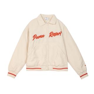 【PUMA】外套 女 運動外套 微鋪棉 亞規 PRM ESS 米色 63253187