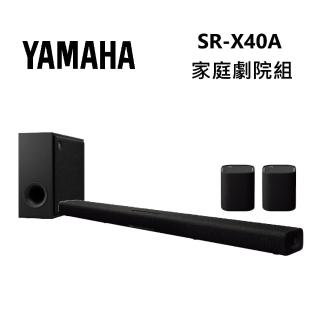 【Yamaha 山葉音樂】家庭劇院 聲霸 Soundbar 含後環繞 重低音(SR-X40A + SUB 100A + WS-X1A)