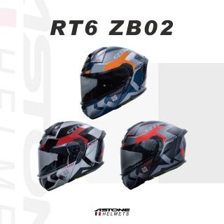 【ASTONE】官方直營-RT6 ZB02 可掀式雙鏡片 可掀式 全罩式 安全帽 可樂帽(藍/灰 黑/銀 平黑/紅)