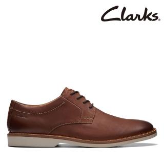 【Clarks】男鞋 Atticus LT Lace 舒適正裝休閒鞋 皮鞋(CLM72070D)