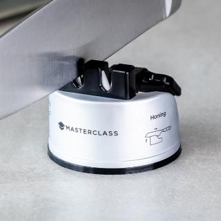 【Master Class】雙槽磨刀器 銀 / 陶瓷刀磨刀器 輕巧磨刀器