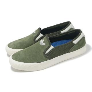 【adidas 愛迪達】x Mark Gonzales Shmoofoil Slip 懶人鞋 男鞋 綠 聯名 麂皮 愛迪達(IE0659)