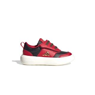 【adidas 愛迪達】Park ST AC C CNY 中童 黑紅色 童鞋 魔鬼氈 舒適 新年 慢跑鞋 JR3358
