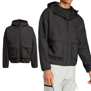 【adidas 愛迪達】M CE Q1 PR FZHD 男款 黑色 運動 連帽 外套 JF3300