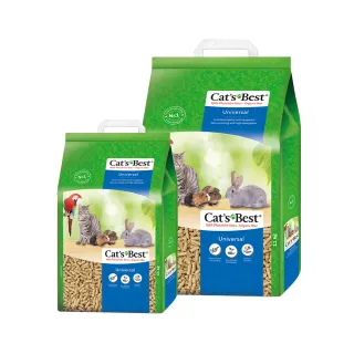 【CAT’S BEST 凱優】崩解木屑砂-藍標粗砂-20Lx1+10Lx1(貓砂/木屑砂/環保砂/松木砂)