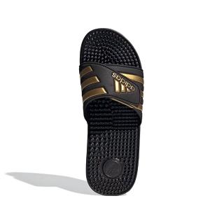 【adidas 愛迪達】Adissage 男鞋 女鞋 黑金色 中性 運動 休閒 透氣 防滑 夏季 舒適 拖鞋 EG6517