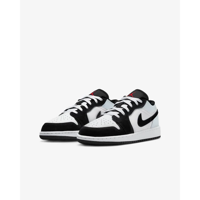 NIKE 耐吉 運動鞋 休閒鞋 女鞋 中大童 男 AIR JORDAN 1 LOW SE GS Panda Toe 白黑 熊貓(HF3188106)