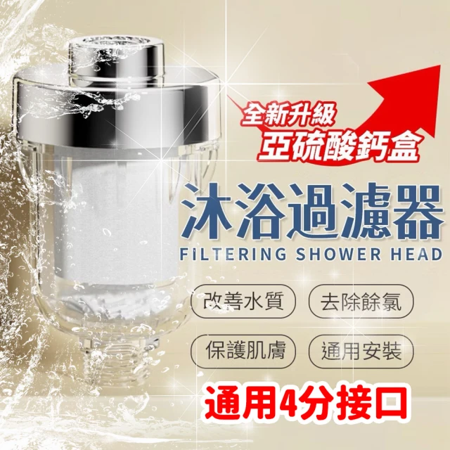 SUMNE 除氯沐浴過濾器 買一送一(通用四分頭 浴室除氯)