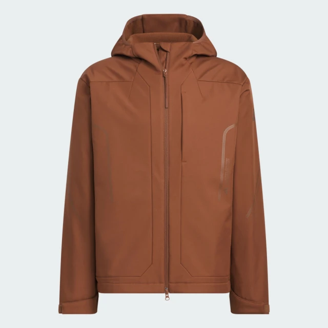 adidas 愛迪達 外套 男 運動連帽外套 亞規 TH SOFTSHELL JK 咖啡 JZ1151