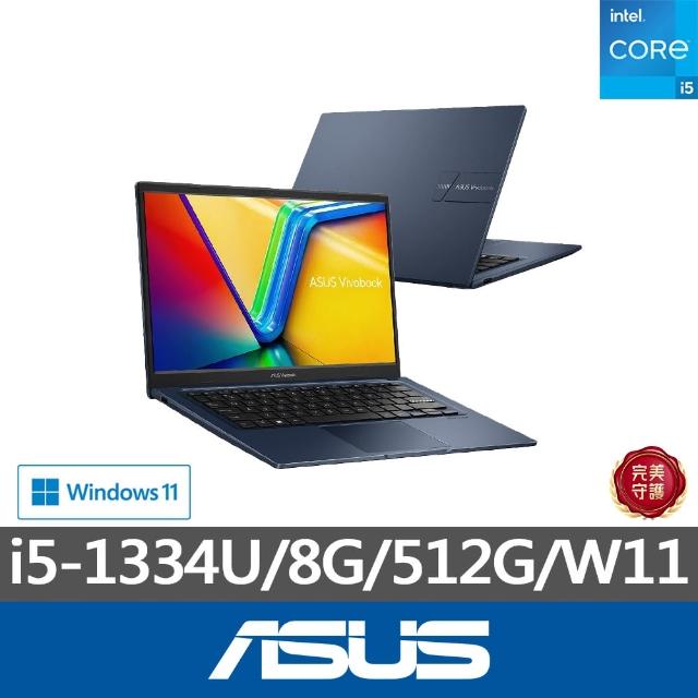 【ASUS 華碩】14吋i5輕薄筆電(Vivobook X1404VA/i5-1334U/8G/512G SSD/W11)