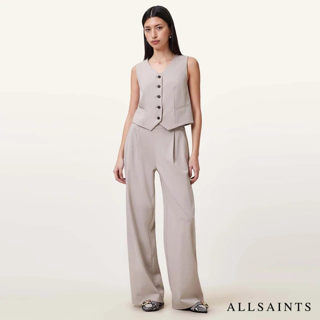 ALLSAINTS ALEIDA TRI 輕薄打摺修身中腰西裝長褲 W037QC(常規版型)