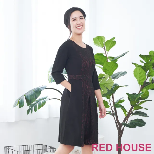 【RED HOUSE 蕾赫斯】蕾絲連身褲(共2色)