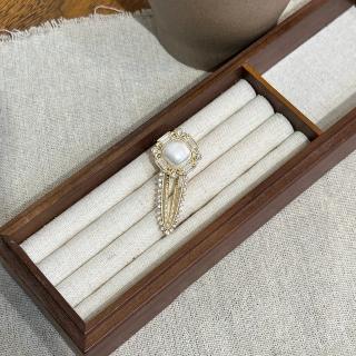 【MOON MOON ACC.】｜壓夾｜註解 ‧ 方形珍珠 髮夾瀏海夾髮飾 單只販售(精緻氣質)