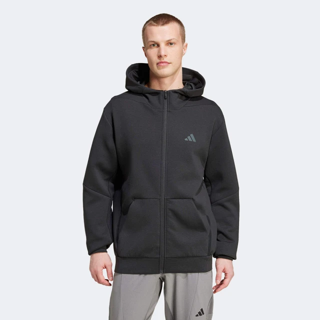 adidas 愛迪達 外套 男 運動連帽外套 亞規 D4T FULL-ZIP HO 黑 IY1131(S2923)