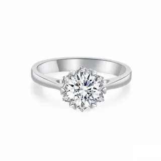 【蘇菲亞珠寶】1.00克拉 F/VVS1 PT950鉑金 費洛拉 鑽石戒指