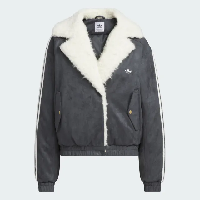【adidas 愛迪達】運動服 立領外套 女外套 RS W JACKET PAD(JL8438)