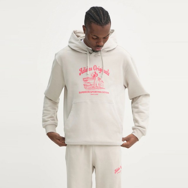 【adidas 愛迪達】運動 休閒 連帽 帽T 長袖 男上衣 WAB  HOODIE(JD0670)