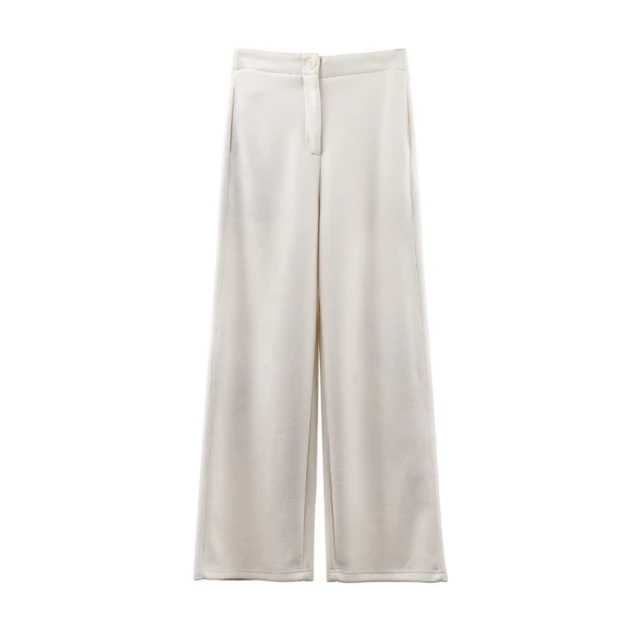 米蘭精品 休閒褲寬管長褲(低調簡約百搭直筒女褲子3色74jz 米蘭精品 休閒褲寬管長褲(低調簡約百搭直筒女褲子3色74jz