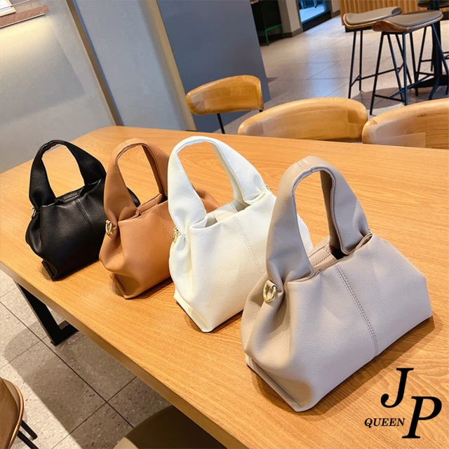 Jpqueen 棒球月牙異材質拼接牛皮腋下單肩背包(9款可選