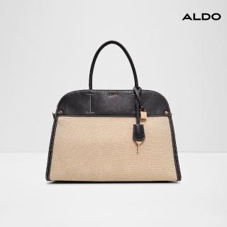 【ALDO】LEXLEY-簡約撞色設計手提托特包-女包(混色黑)