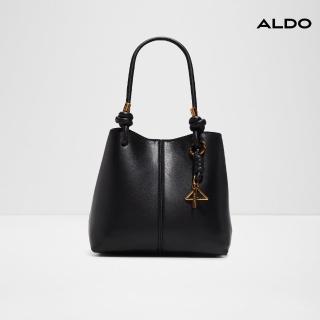 【ALDO】EVIELILY-簡約扭結造型設計手提托特包-女包(黑色)