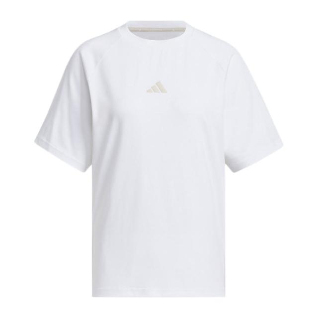 【adidas 愛迪達】Word Ss Tee 女 T恤 運動上衣 休閒短袖 白(JN9966)