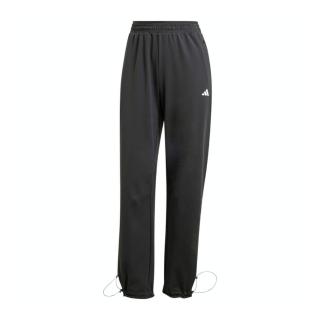 【adidas 愛迪達】TRN P CR 女 長褲 運動長褲 休閒長褲 抓絨 保暖 中腰 黑(IM7698)