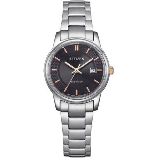 【CITIZEN 星辰】PAIR系列 光動能簡約時尚腕錶/27.5mm(EW2317-76E)