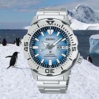 【SEIKO 精工】Prospex 愛海洋南極企鵝遨遊冰海 200米潛水機械錶/42.4mm(4R36-11C0H/SRPG57K1)
