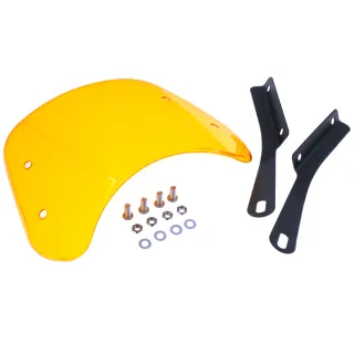 【Supamoto】通用擋風鏡—D橘黃(燻黑/風鏡/整流罩/復古/檔車/速可達/大燈/街車/CB350/機車改裝)