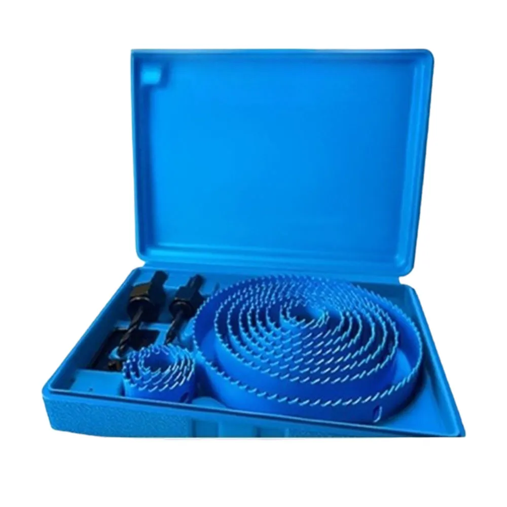 【威富登】木工開孔器 藍色13件組 孔鋸石膏板 圓穴鋸 開孔器 圓孔鑽 圓穴鑽(木工開孔器)