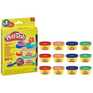 【Hasbro 孩之寶】培樂多Play-Doh 基礎12色迷你黏土分享組