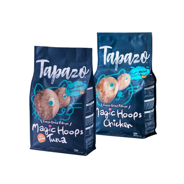 【TAPAZO 特百滋】凍乾填心糧-成幼貓低敏配方 2磅x2包組(貓飼料 貓乾糧 成貓 幼貓 低敏)