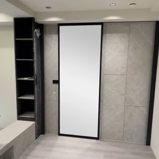 【固得家俬】台灣製造 推拉門 鋁合金 鋁拉門 工業風 門窗 穀倉門 玻璃門 鏡子 平開門(工廠直營)