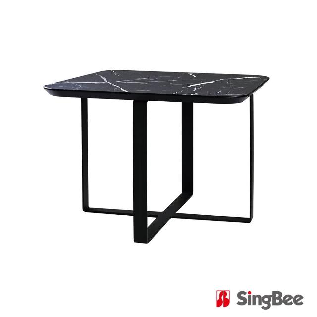 【SingBee 欣美】石紋方型單層茶几CT60S(子母茶几 咖啡桌 客廳桌 桌子 茶几組合 置物桌)