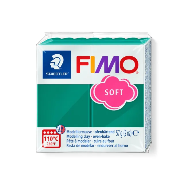 【STAEDTLER 施德樓】FIMO無毒烤箱軟陶SOFT系列-單塊 MS8020